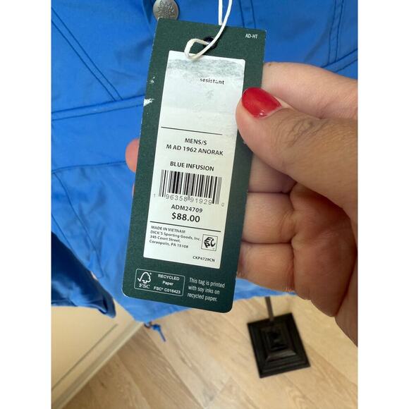 Alpine Design Men's Blue Infusion Anorak Jacket Size S - Picture 7 of 7